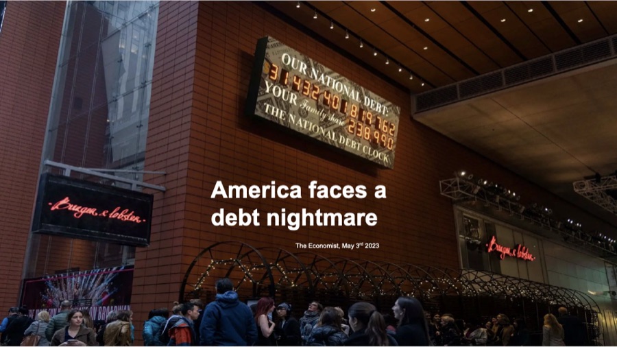First page of America Faces a Debt Nightmare