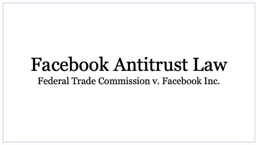 First page of Antitrust Law